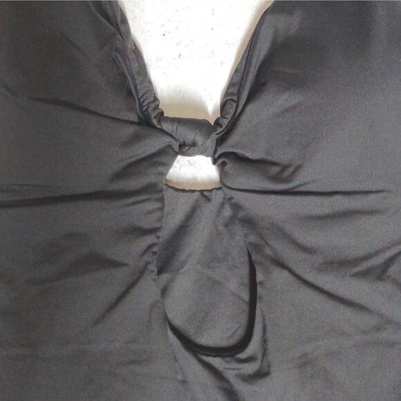 Andie The Santorini Black One Piece Keyhole Cutout Adjustable New L - Picture 4 of 15